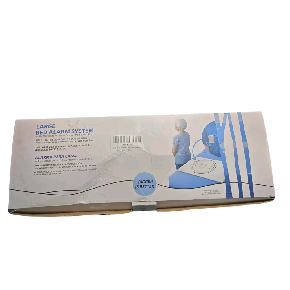 Lunderg Large Bed Alarm For Elderly Adults - Wireless Sensor Pad (20" x 30")